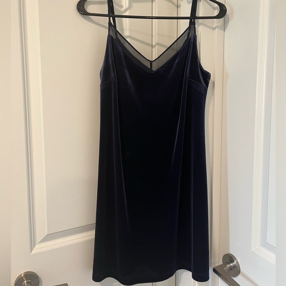Dynamite Velvet Blue Dress